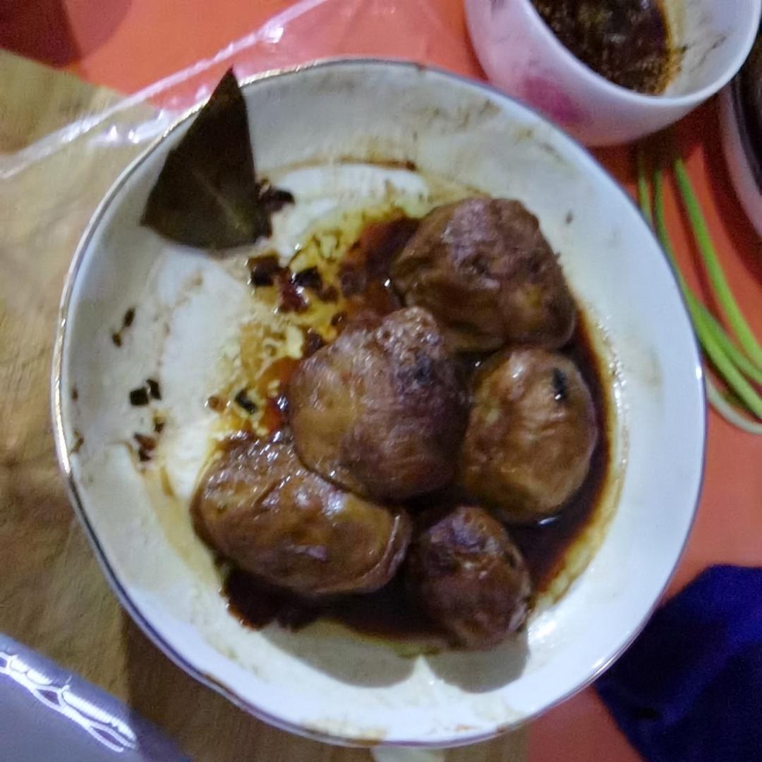 红烧油面筋塞肉