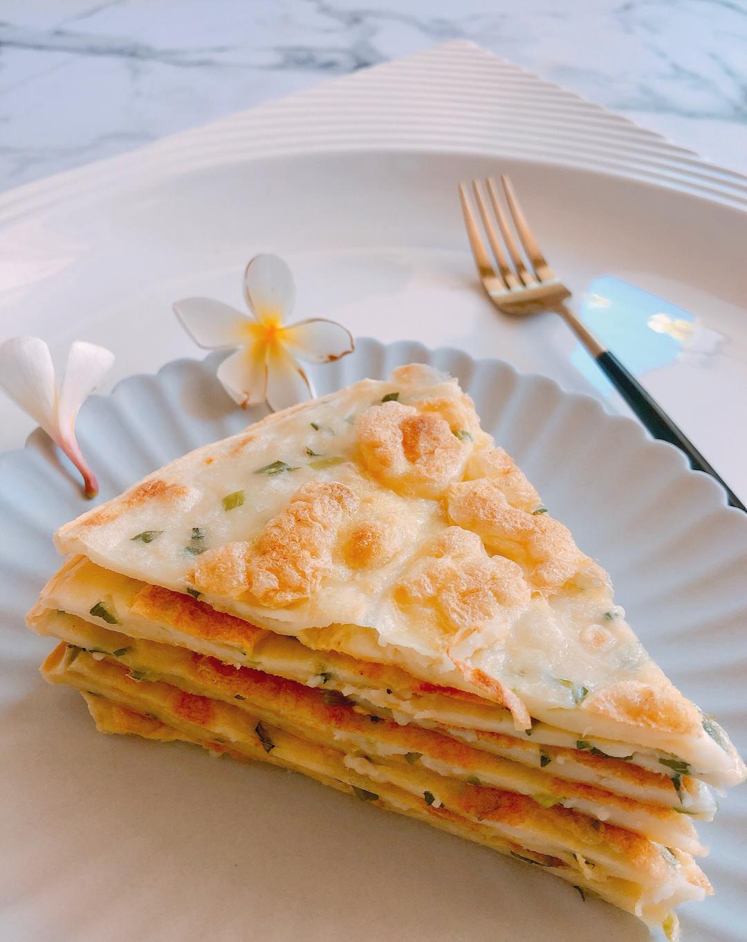 简单又美味的鸡蛋葱油饼