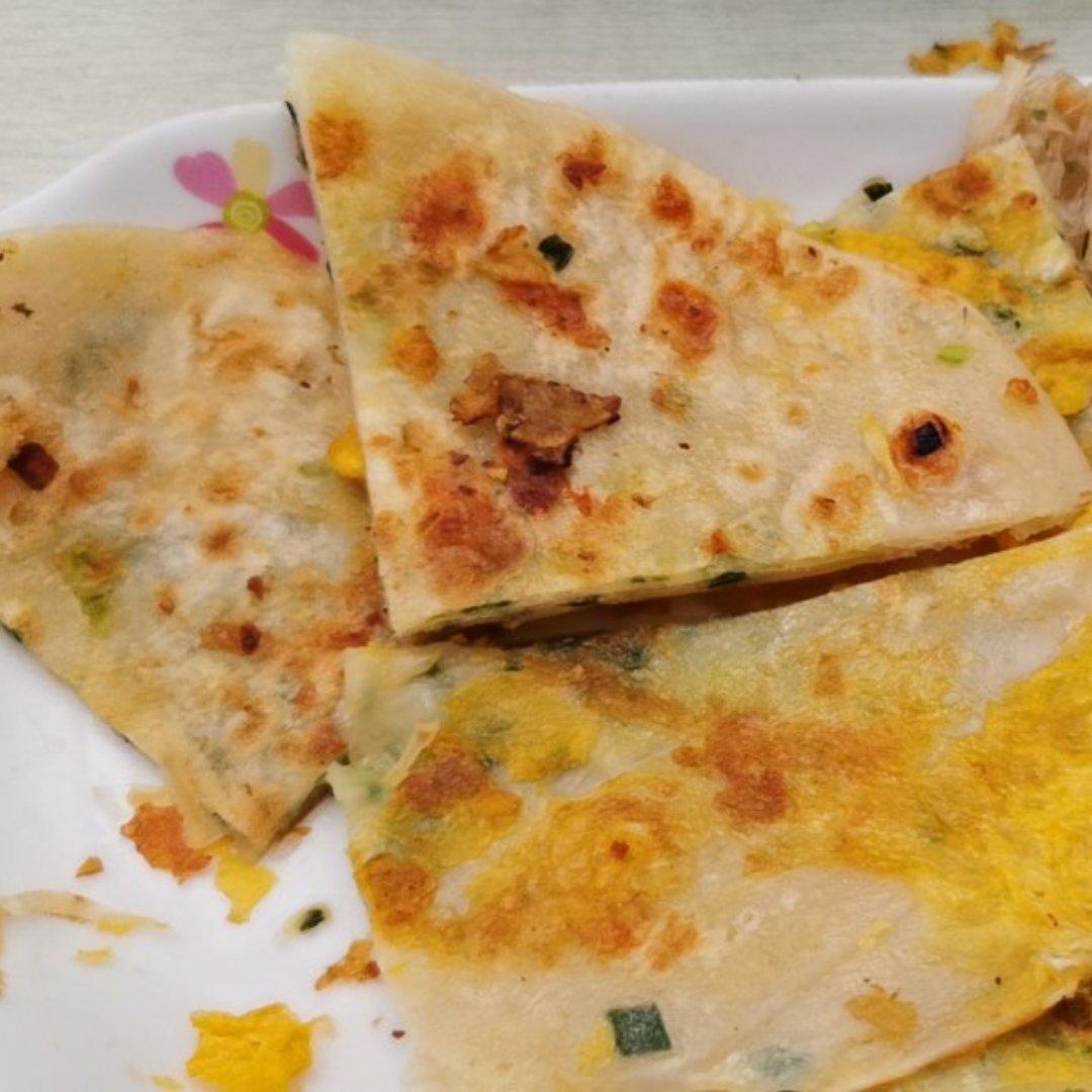 饺子皮葱油饼/手抓饼【饺子皮再利用