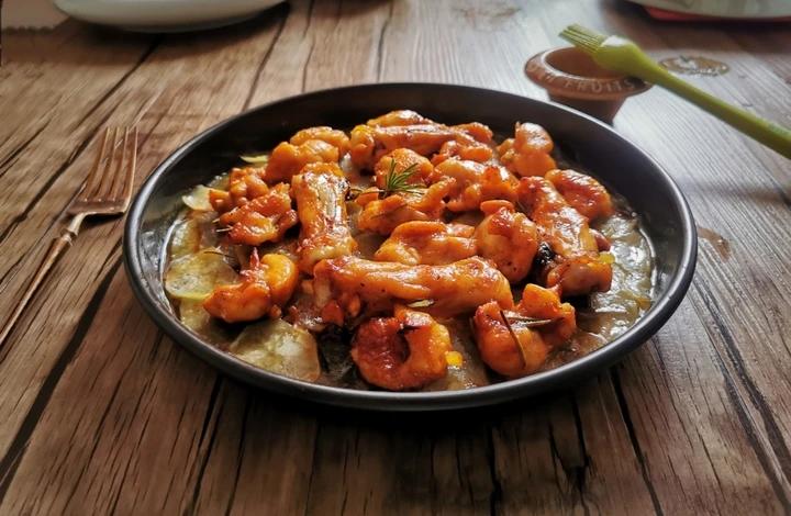 新奥尔良烤鸡腿土豆