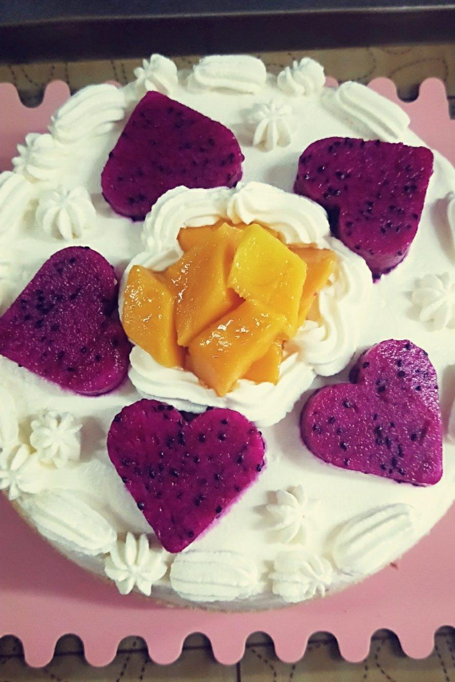 8寸无糖水果奶油蛋糕