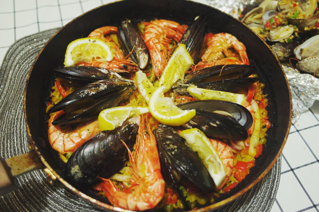 简易版西班牙海鲜饭paella西班牙当地朋友给的超正宗食谱