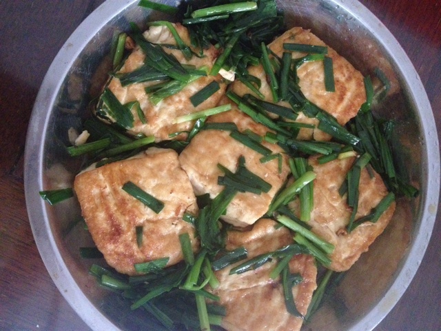 香喷喷的油煎豆腐