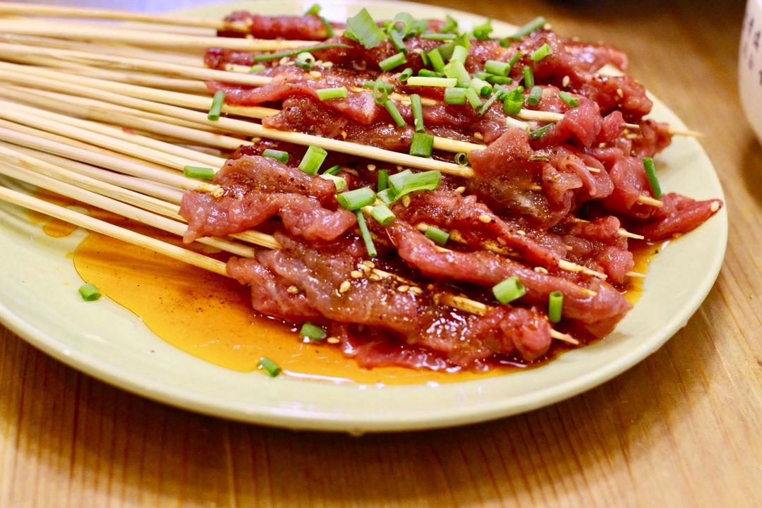 梓勋粑粑做的牛肉串串