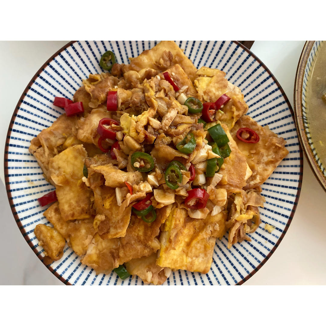 蒜香煎豆腐 炒鸡无敌美味