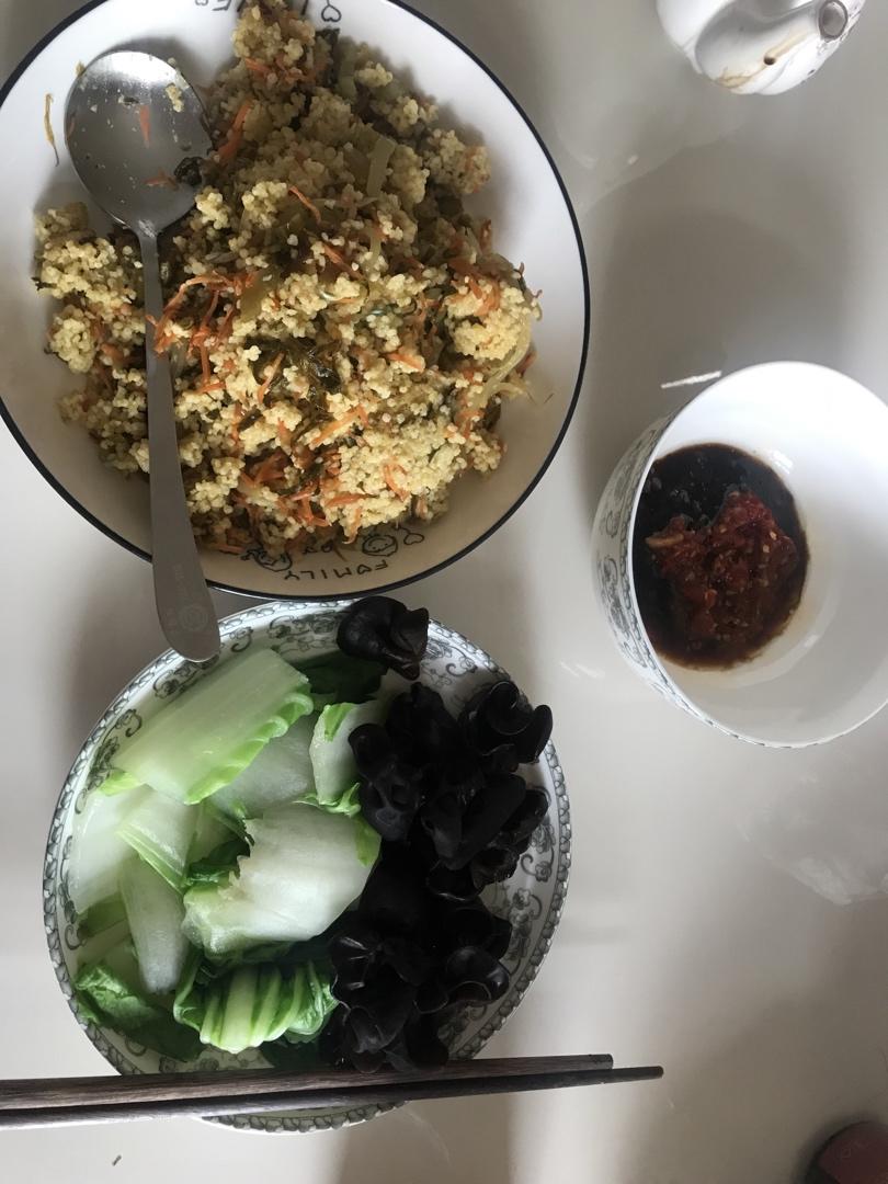 低脂小米炒饭