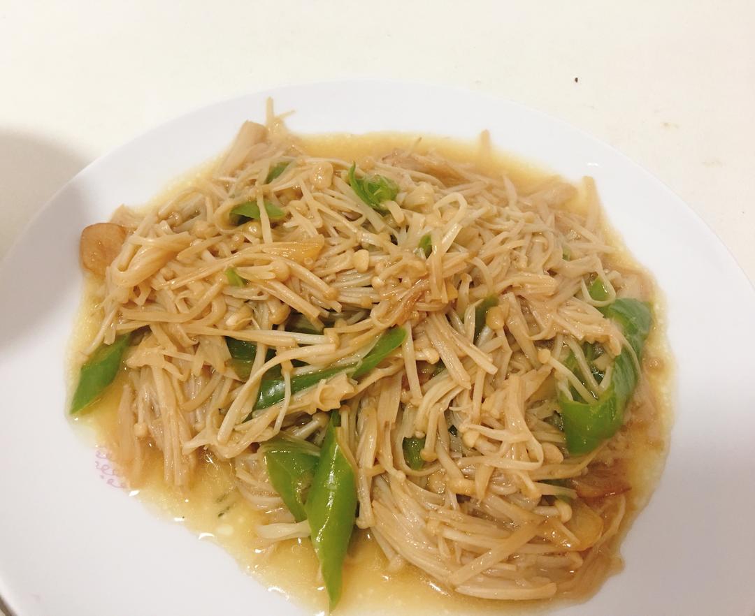 『快手菜』炒金针菇的做法