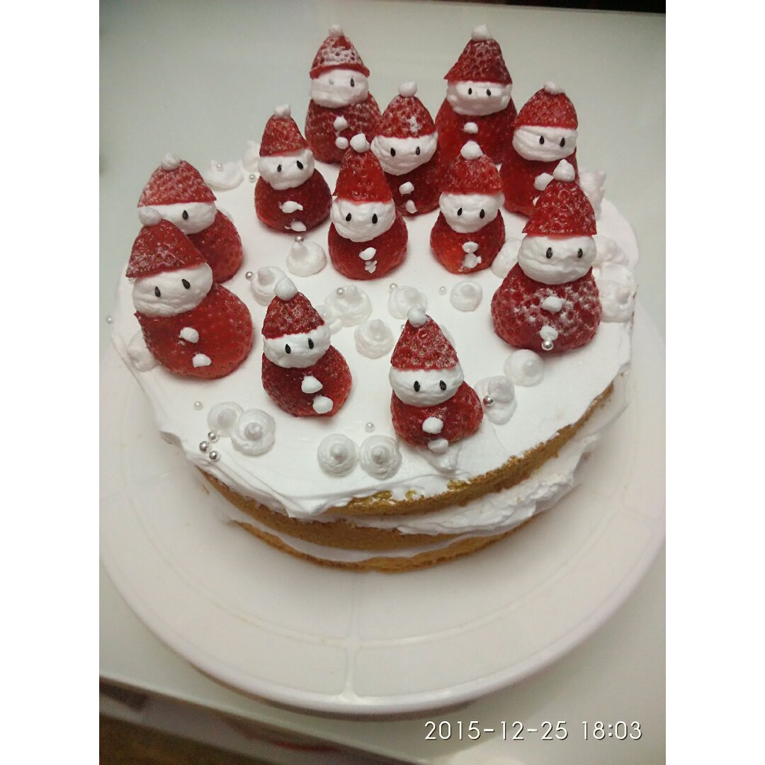 圣诞呆萌裸蛋糕