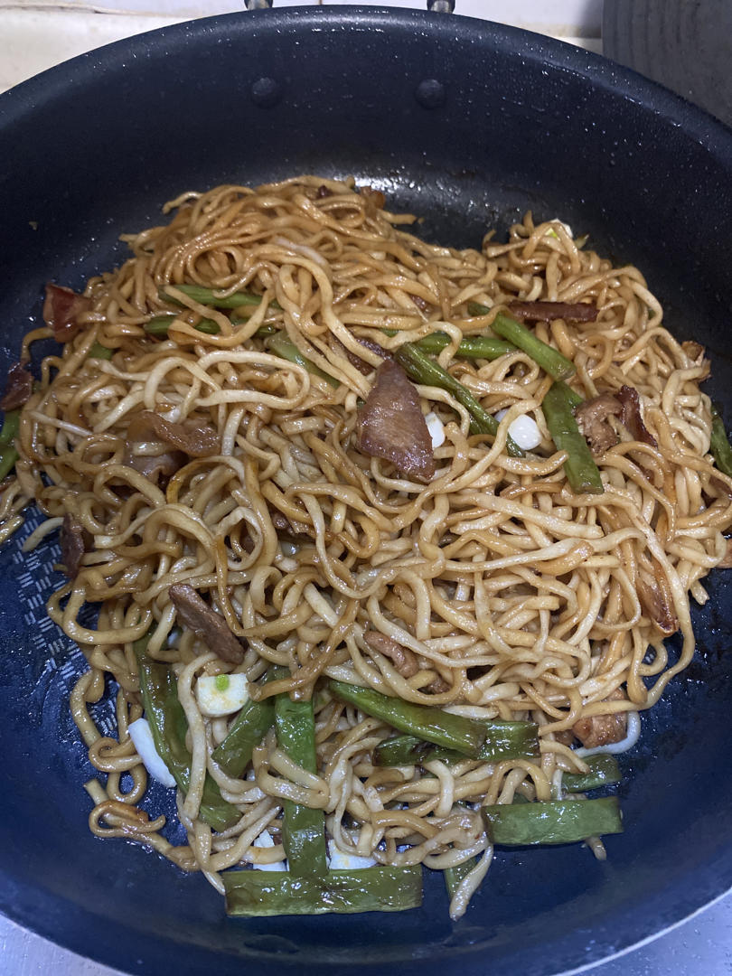 地道老北京扁豆焖面 豆角焖面 太好吃小心吃撑哦