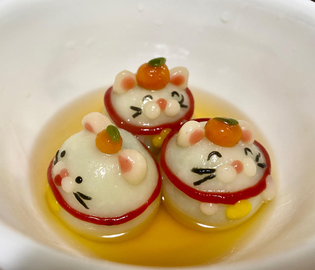 花生黑芝麻汤圆