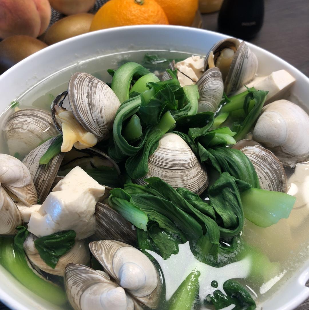 蛤蜊豆腐汤