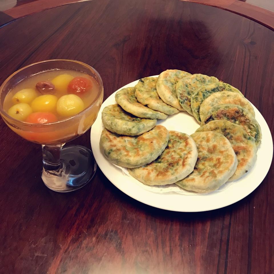 皮薄馅大～韭菜鸡蛋饼