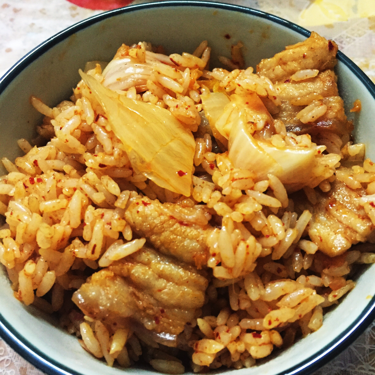 五花肉泡菜炒饭