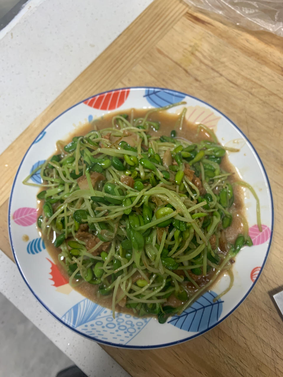 豆苗炒肉