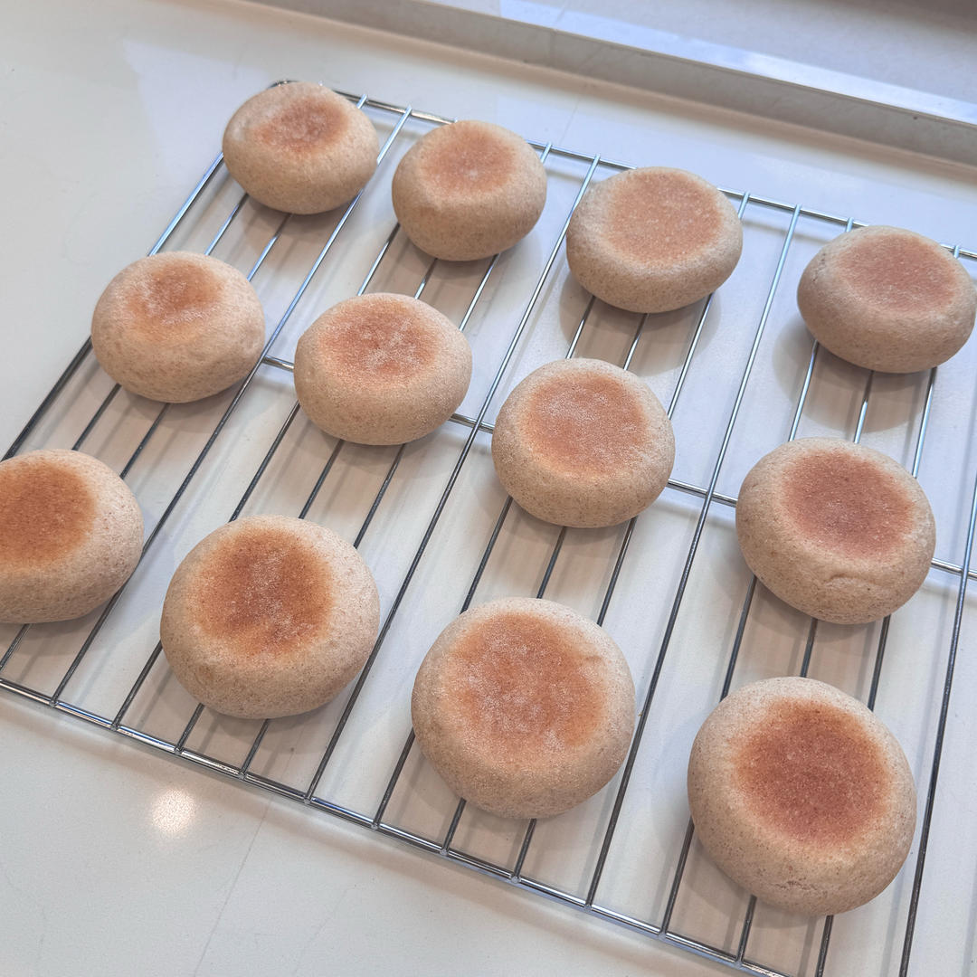 无糖无油全麦麦芬/简单好做好吃/一次发酵