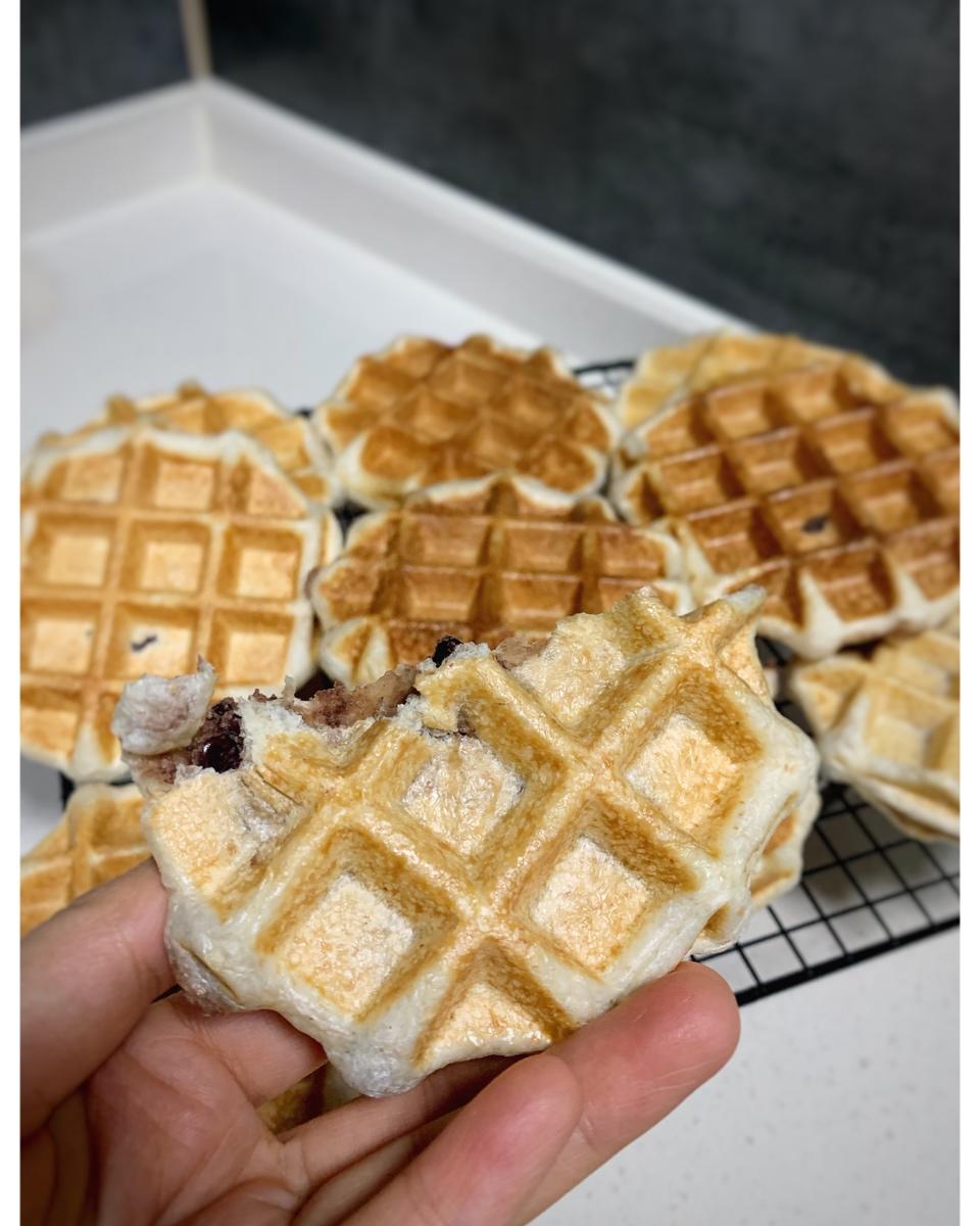 全麦紫米华夫饼