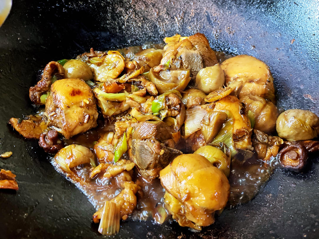 【栗子烧鸡】鸡肉都给你吃，栗子归我~