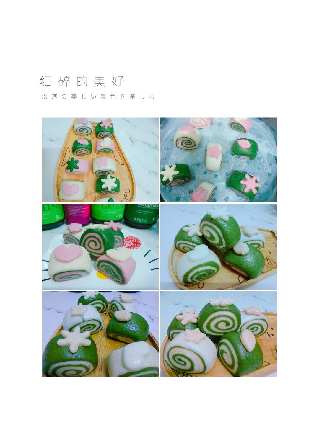 双色馒头（花朵馒头）