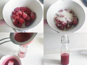 【红莓葡萄洛神花冰摇茶】神似冰摇红莓黑加仑，附红莓糖浆的做法(⁎⁍̴̛ᴗ⁍̴̛⁎)的做法 步骤1