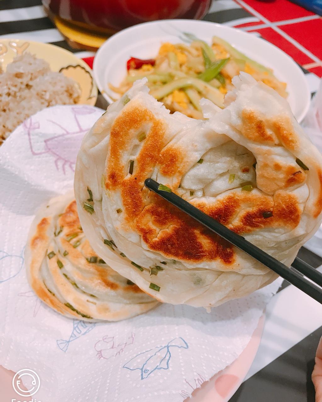 葱花手抓饼