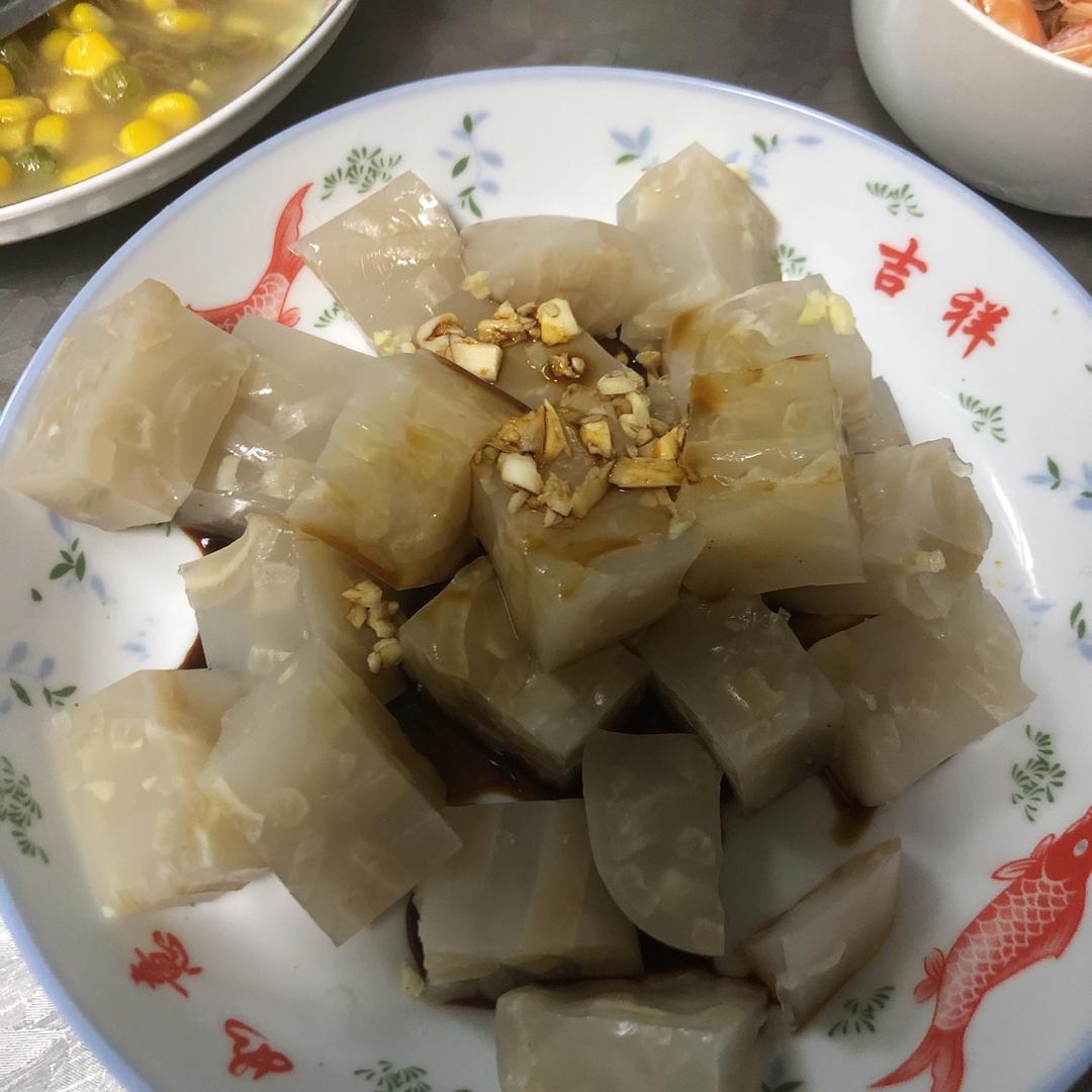 水晶肉皮冻