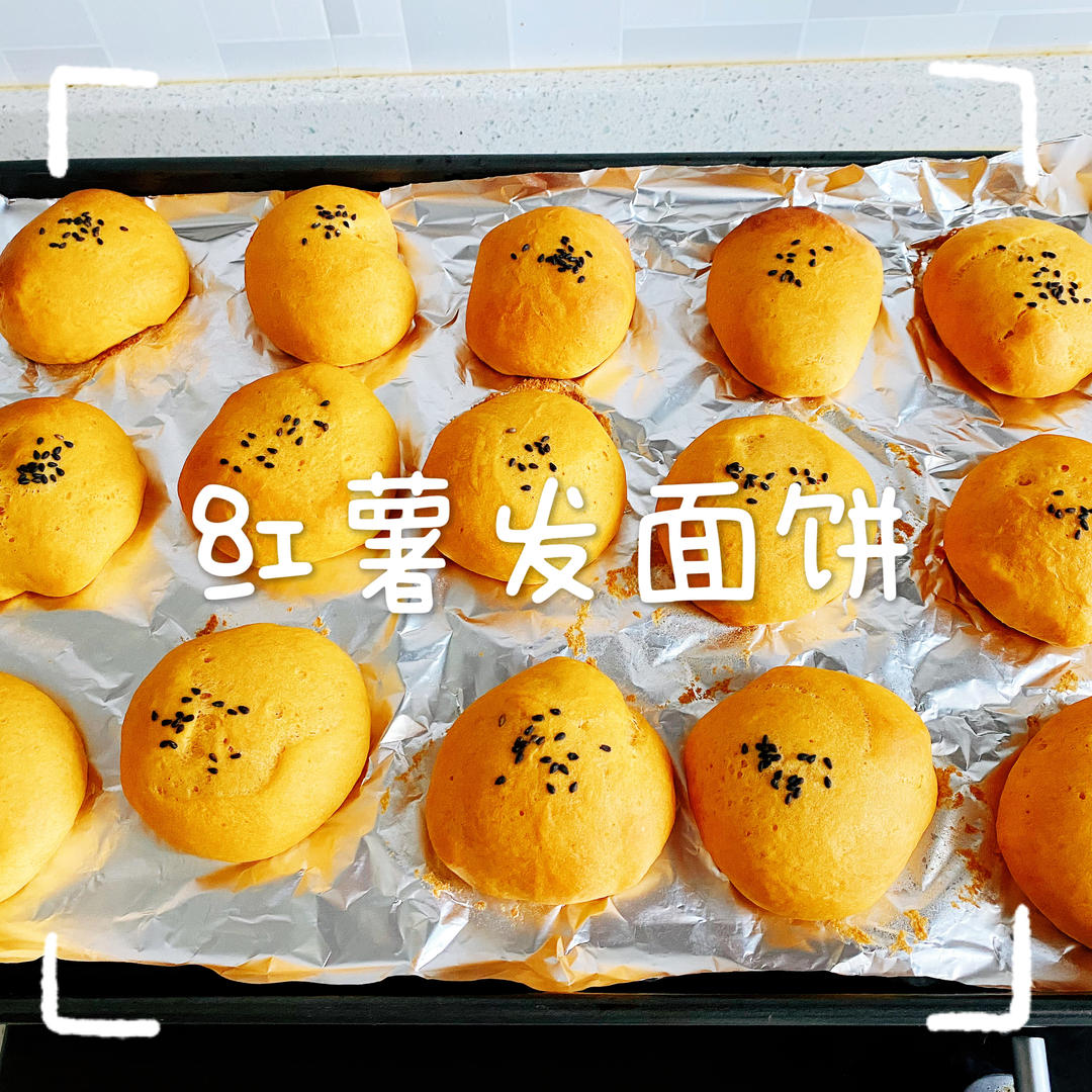 红薯发面饼（烤箱，不粘锅，电饭煲三用版）