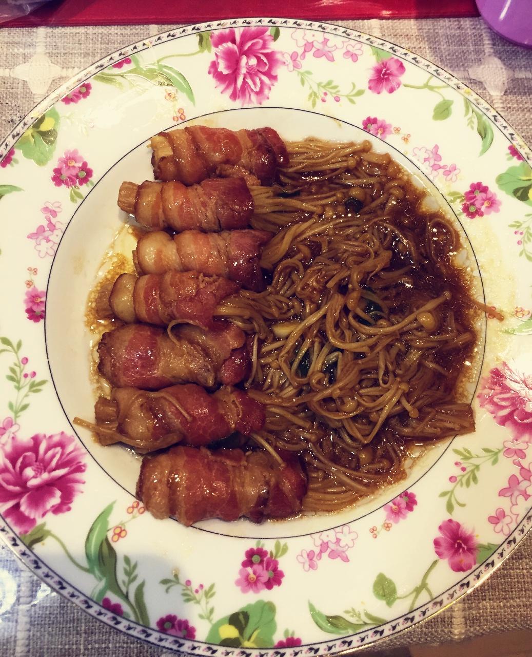 金针菇培根卷