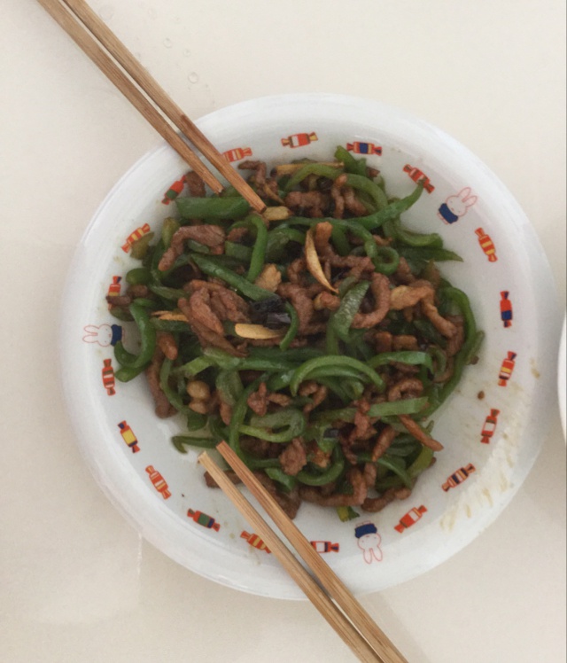 青椒炒肉丝
