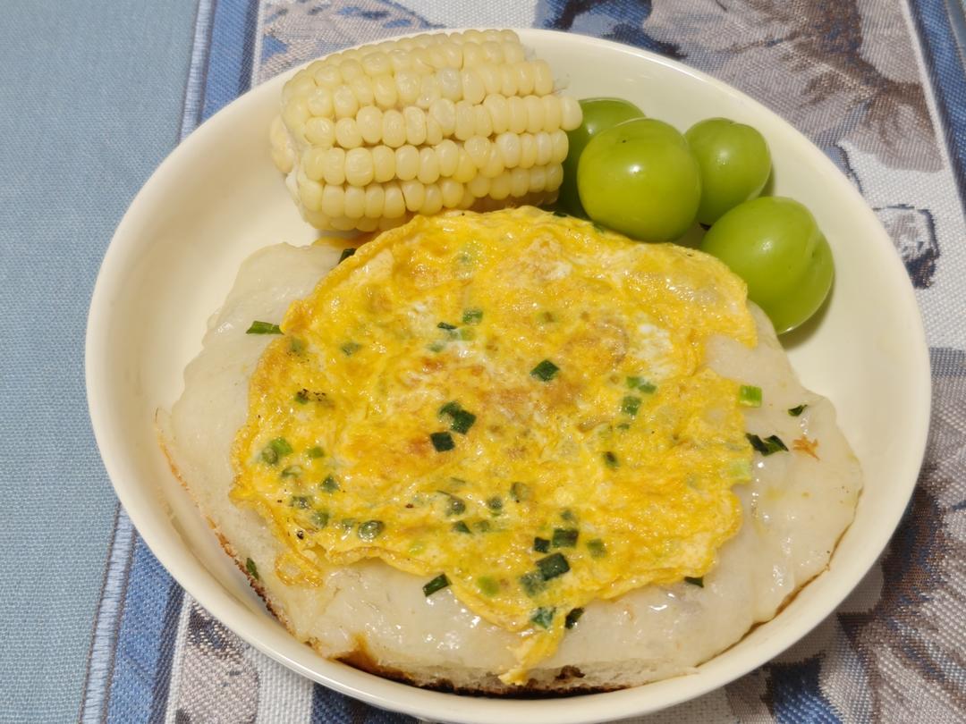 葱香肉沫火腿饼（发面版）