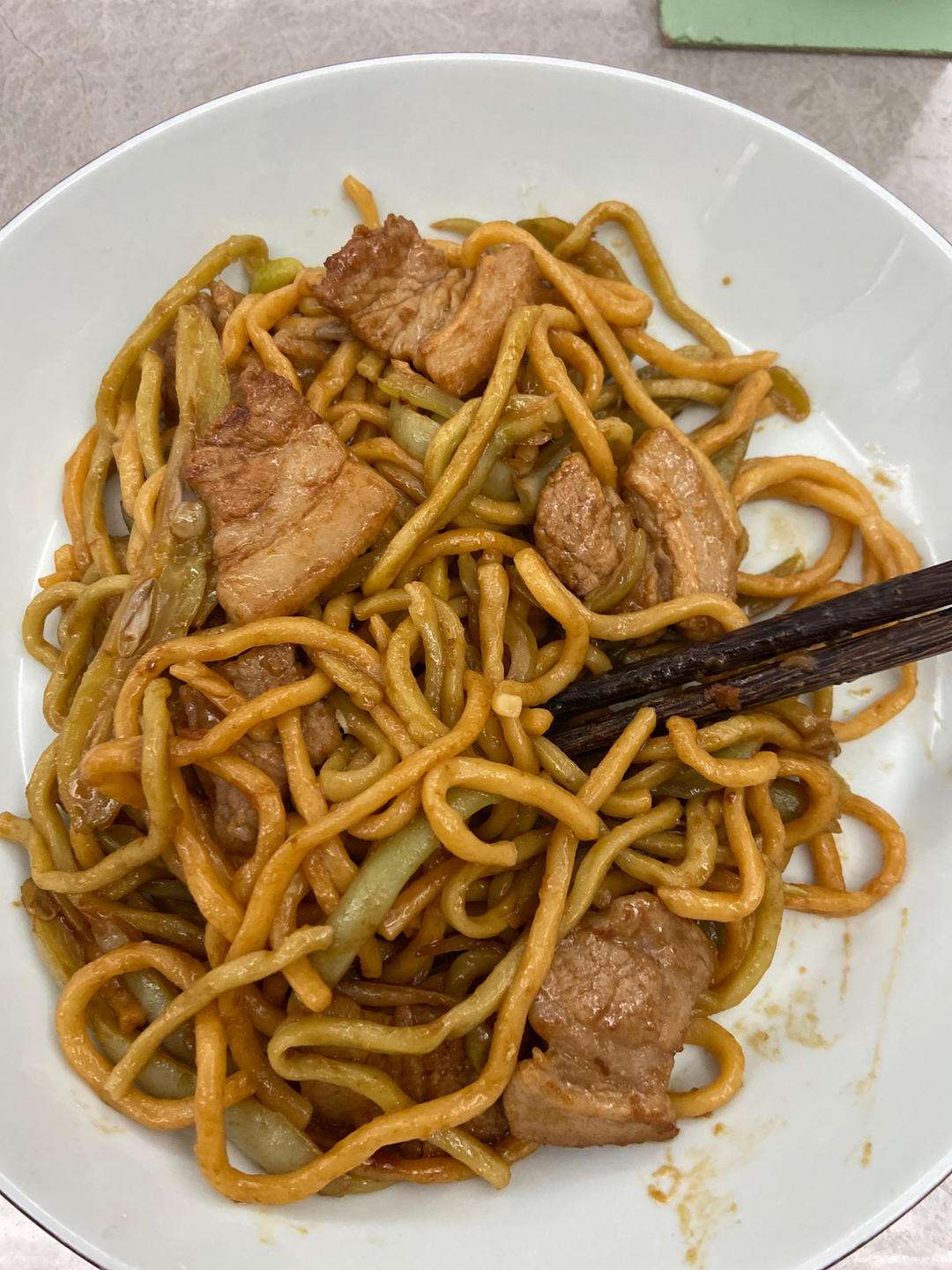 芸豆焖面（附万能的腌肉不老的办法）