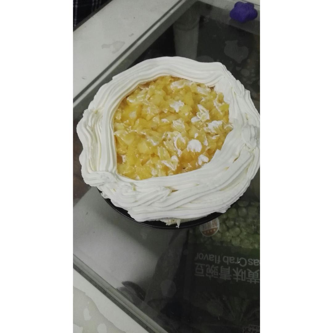 【零失败】不会裱花没关系的水果裸蛋糕 芒果裸蛋糕 完美戚风胚