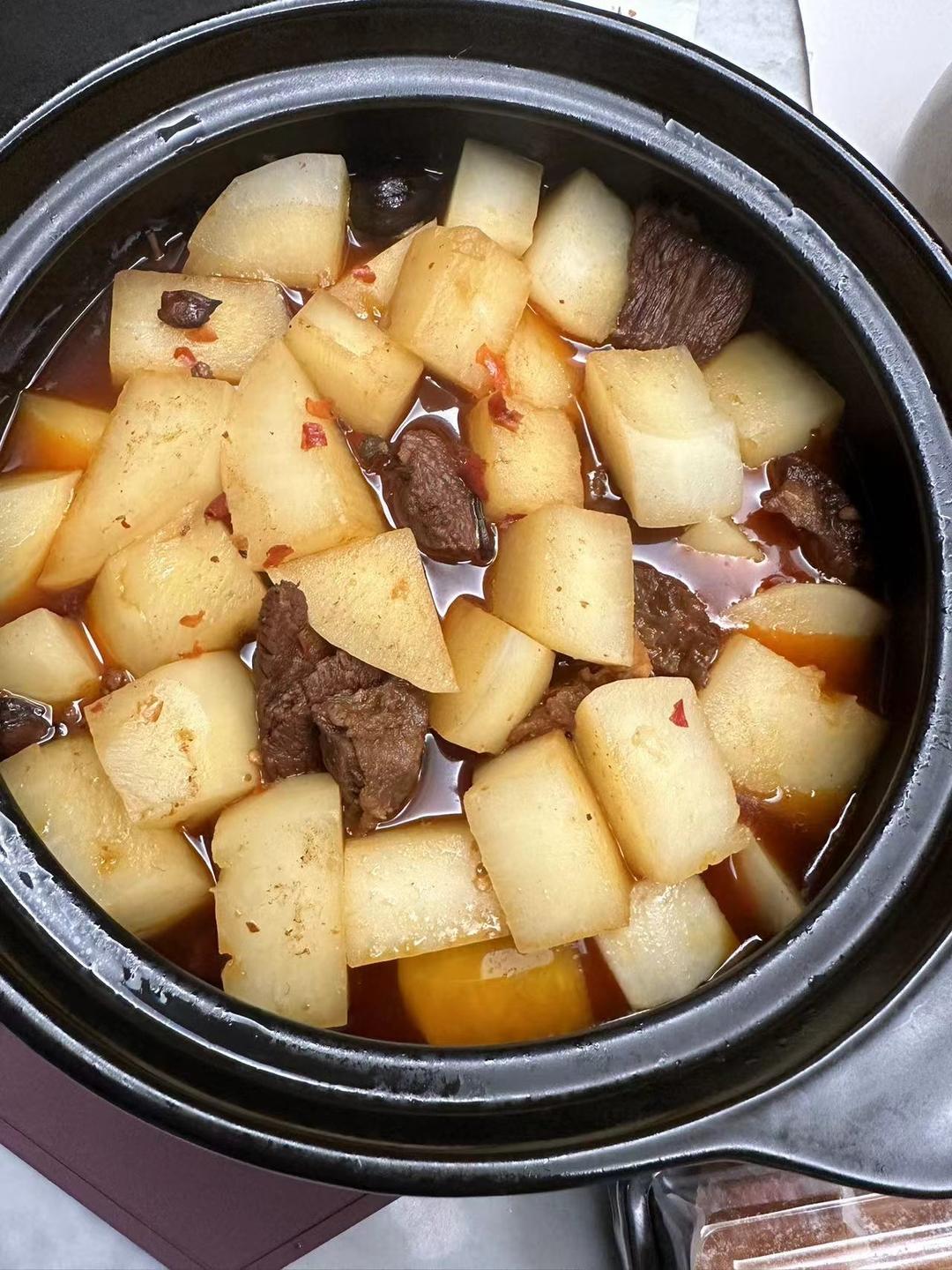 白萝卜红烧牛肉