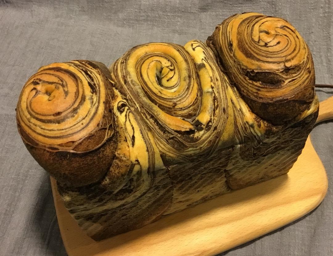 中种面团大理石吐司