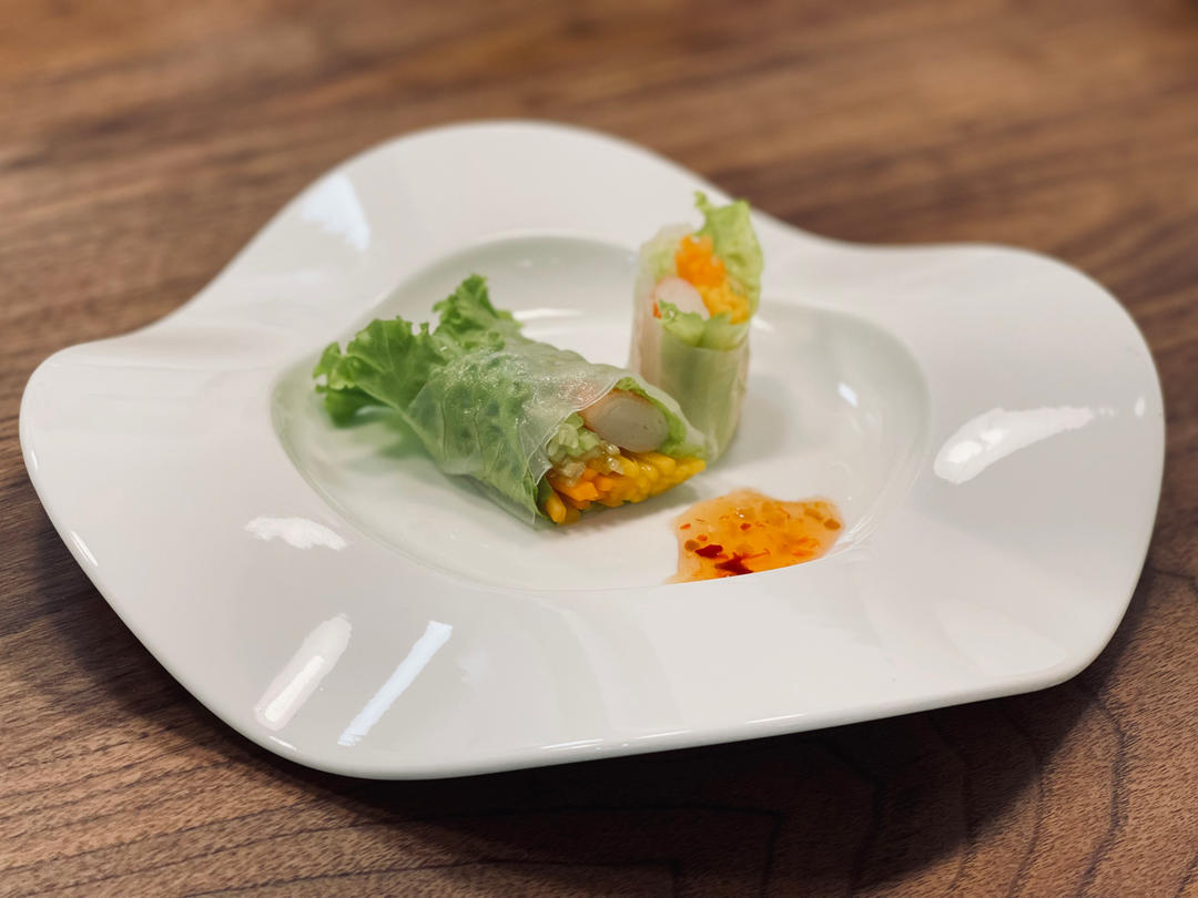 【食材包操作说明】蟹足棒什锦越南春卷