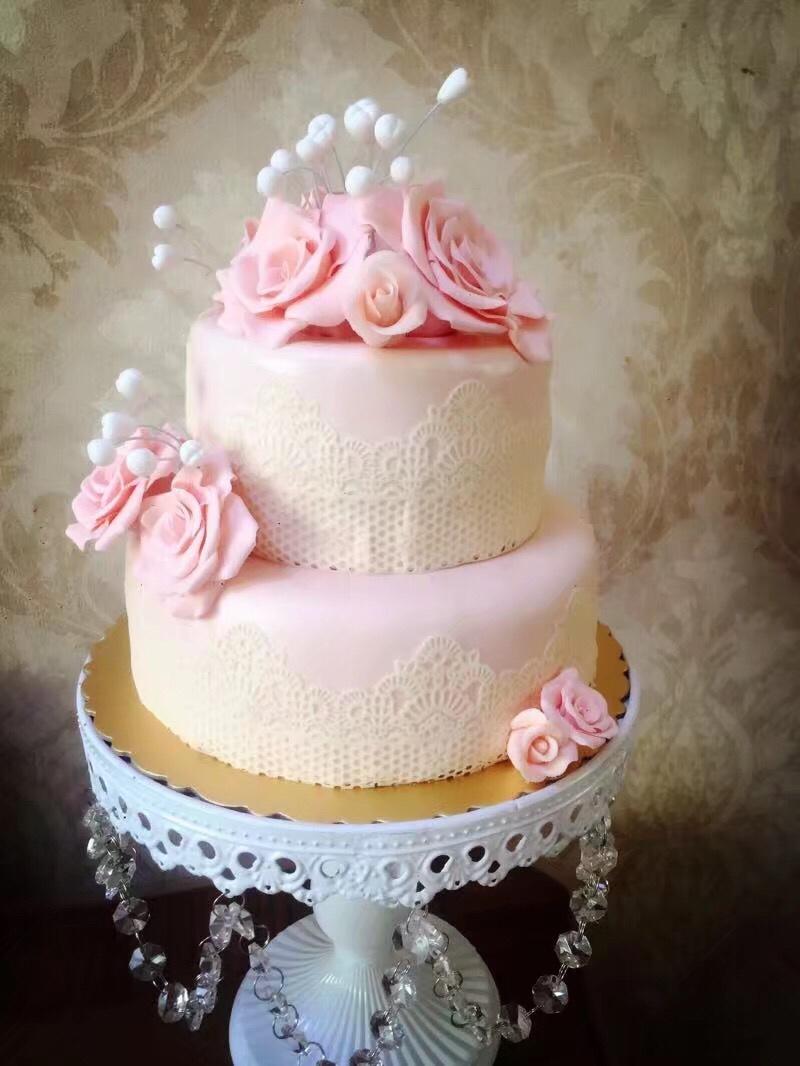 英伦古典玫瑰翻糖蛋糕