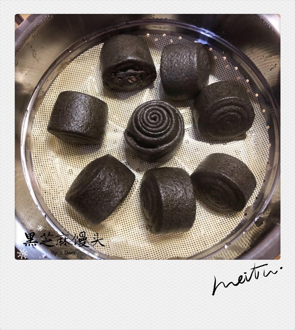 奶香黑芝麻刀切馒头