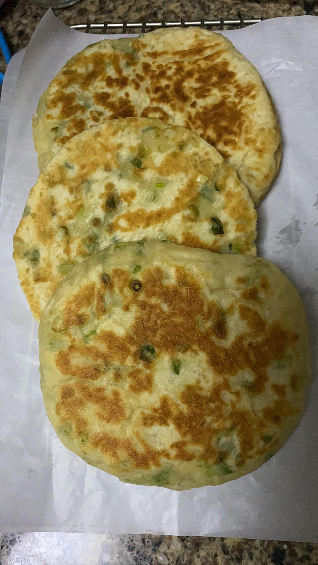免手揉的发面葱油饼 超级软无敌好吃