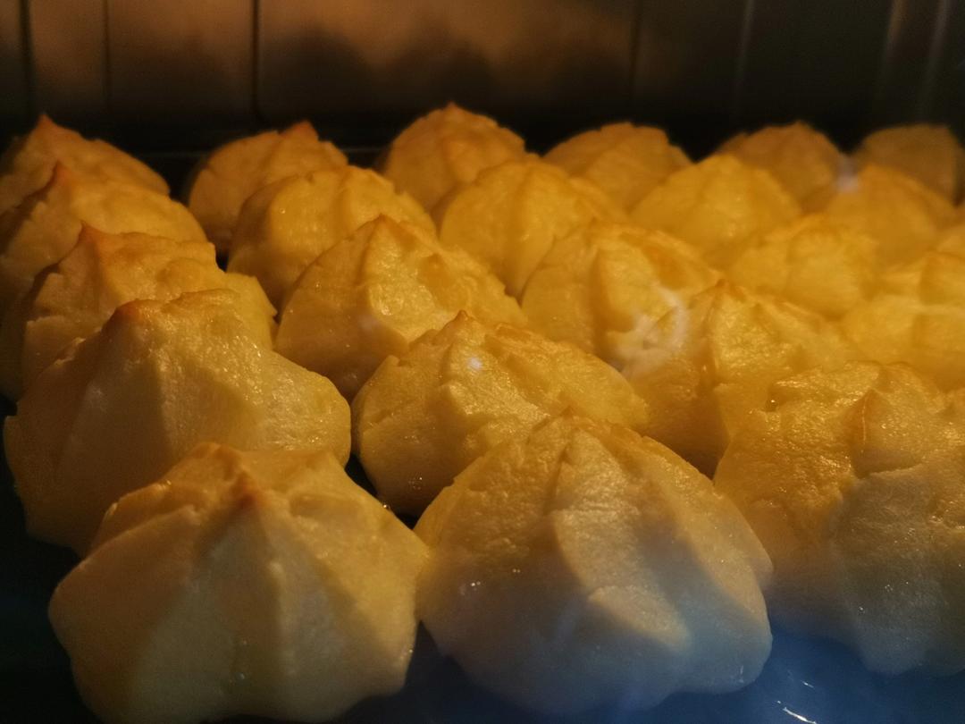 奶油小泡芙，容易做，成功率极高～