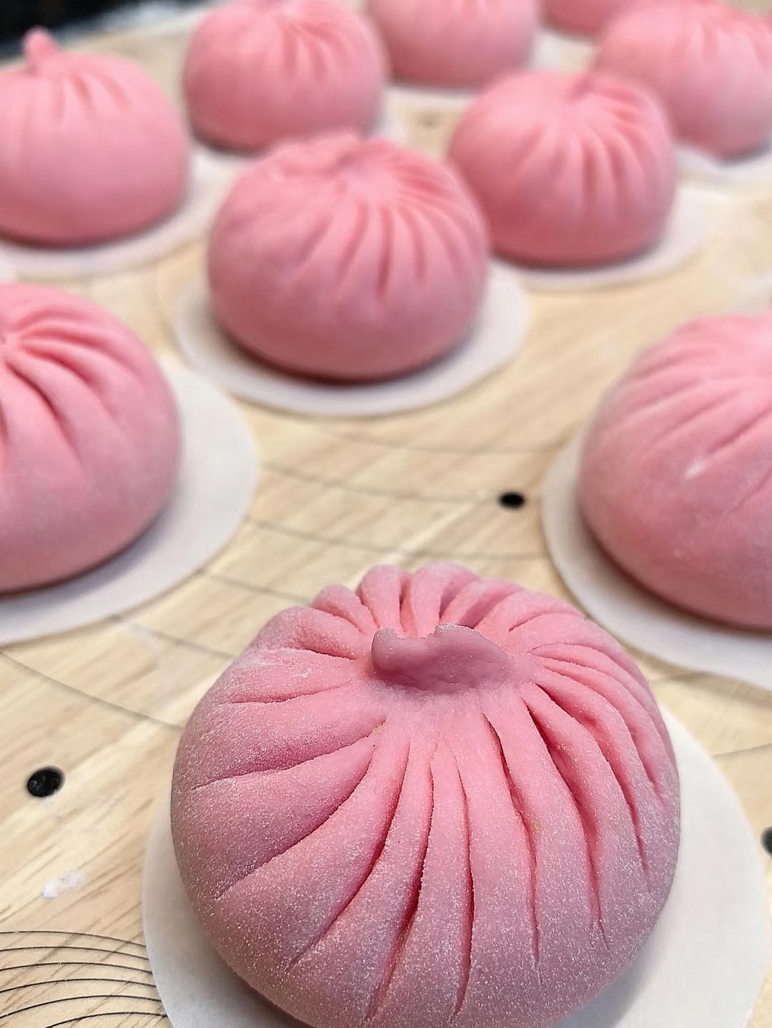 红曲粉包子皮「彭秋婷」