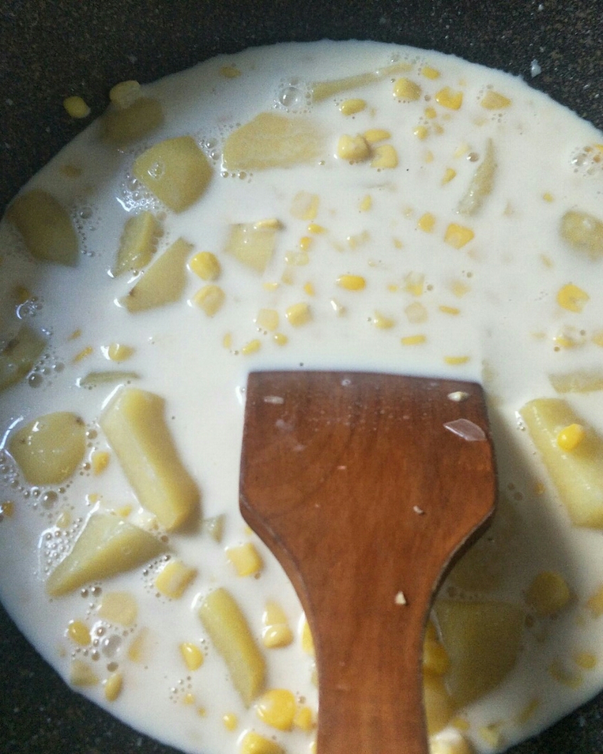 土豆玉米浓汤🌽 减脂也可以吃~的做法 步骤4
