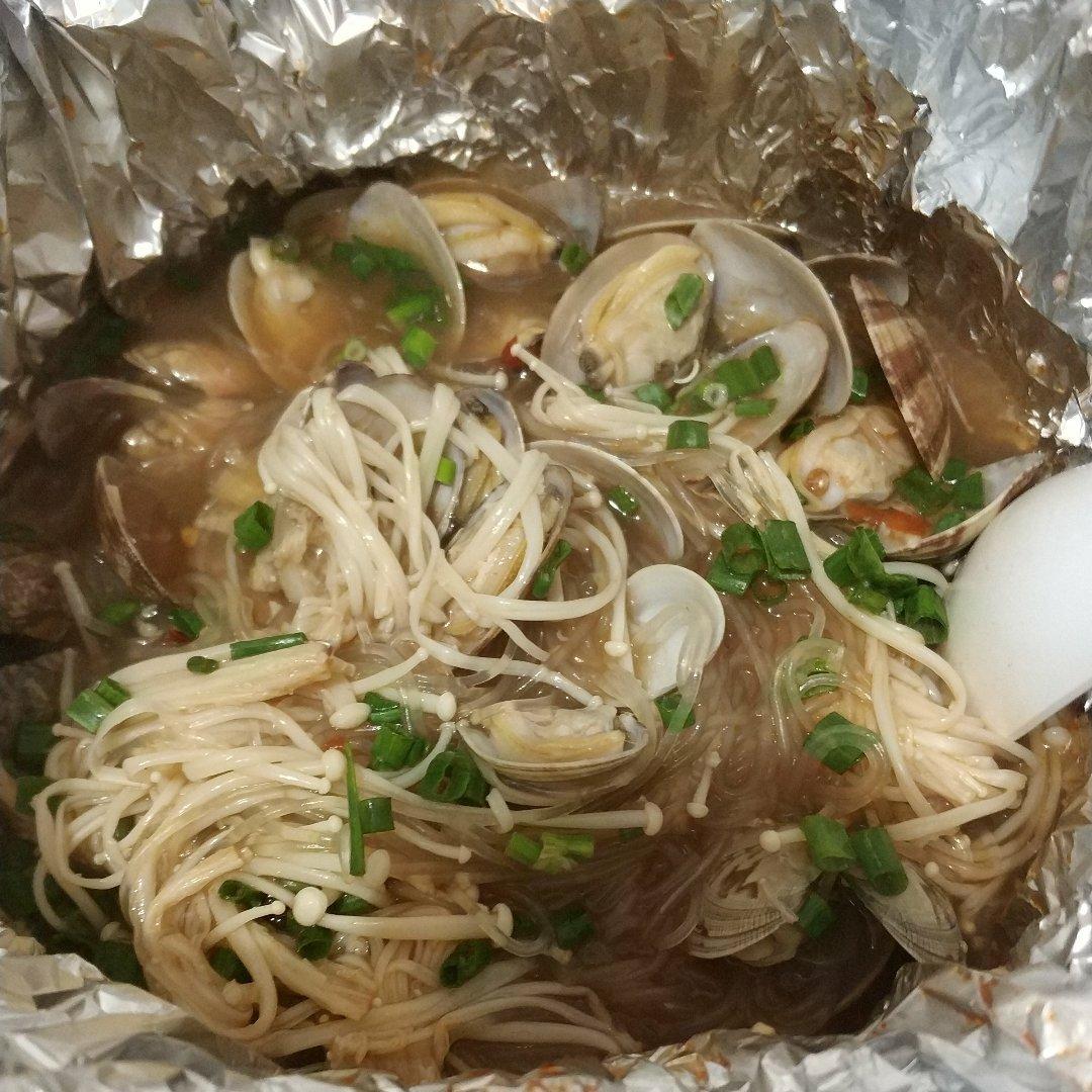 锡纸花甲粉丝（超详细零厨艺）