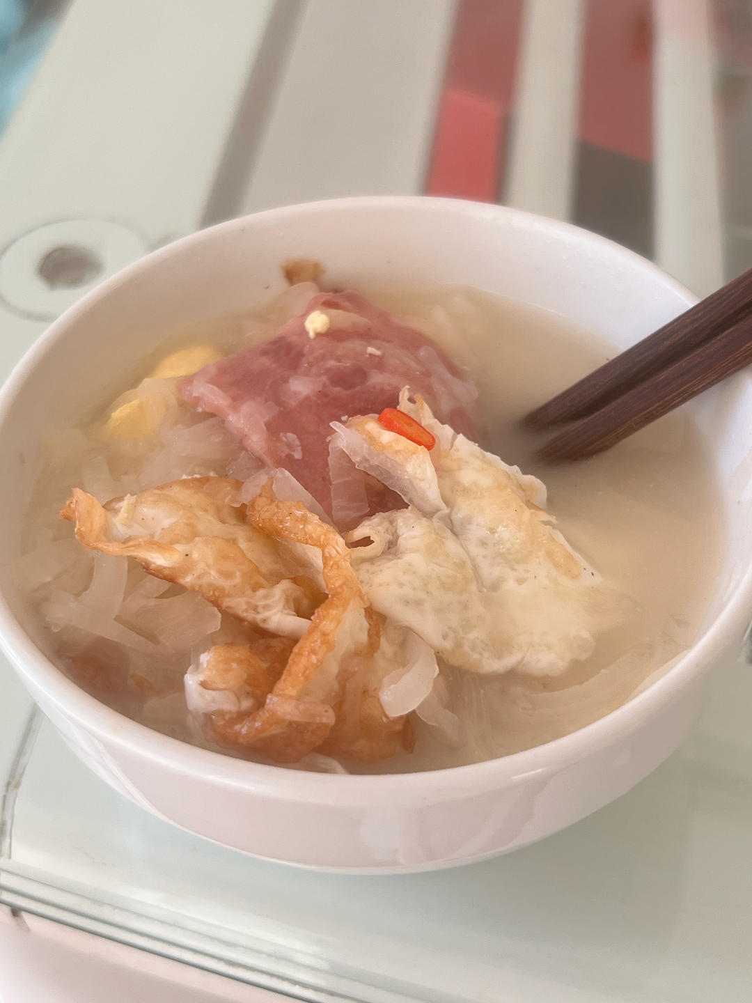 奶白鲜香的萝卜丝煎蛋汤