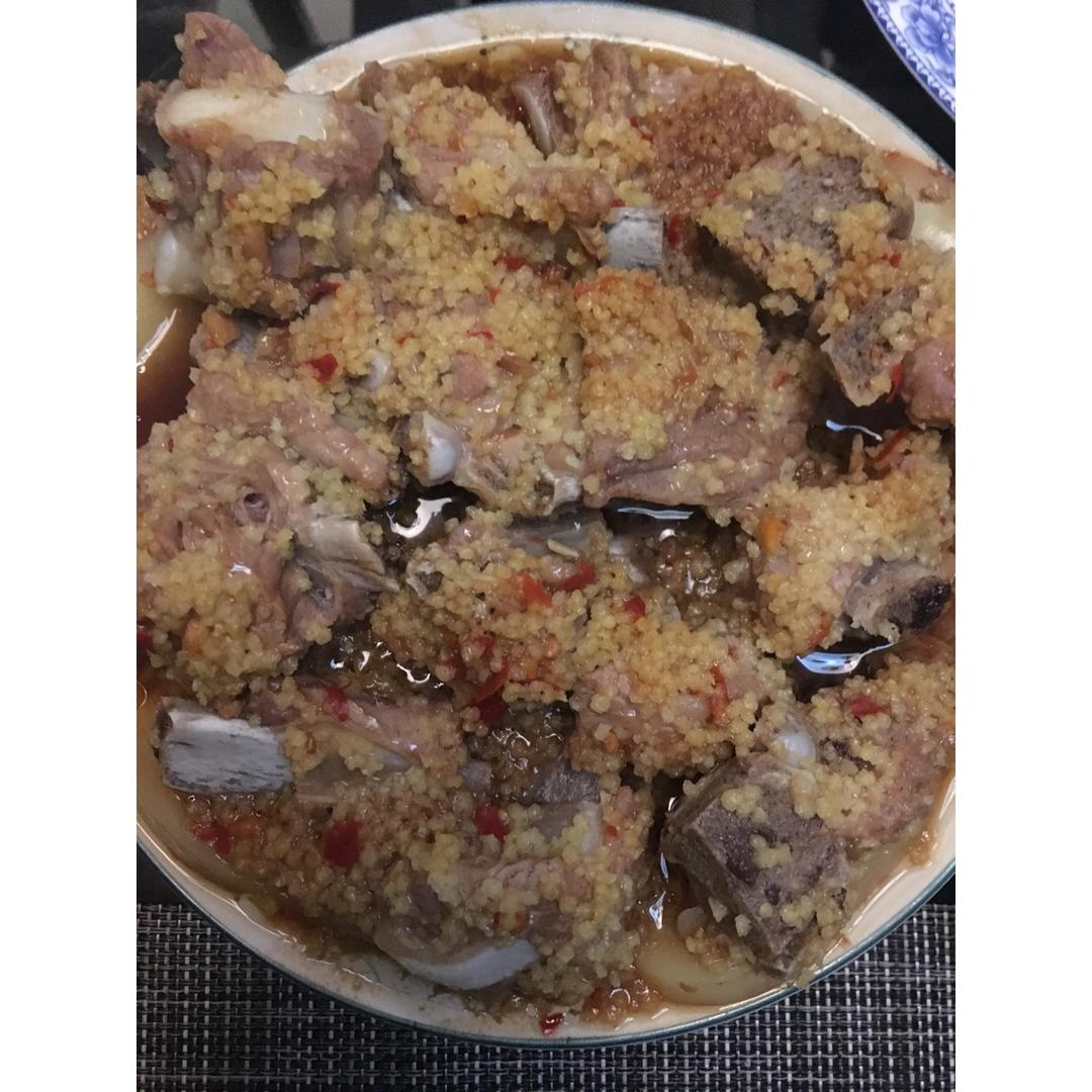 小米蒸排骨