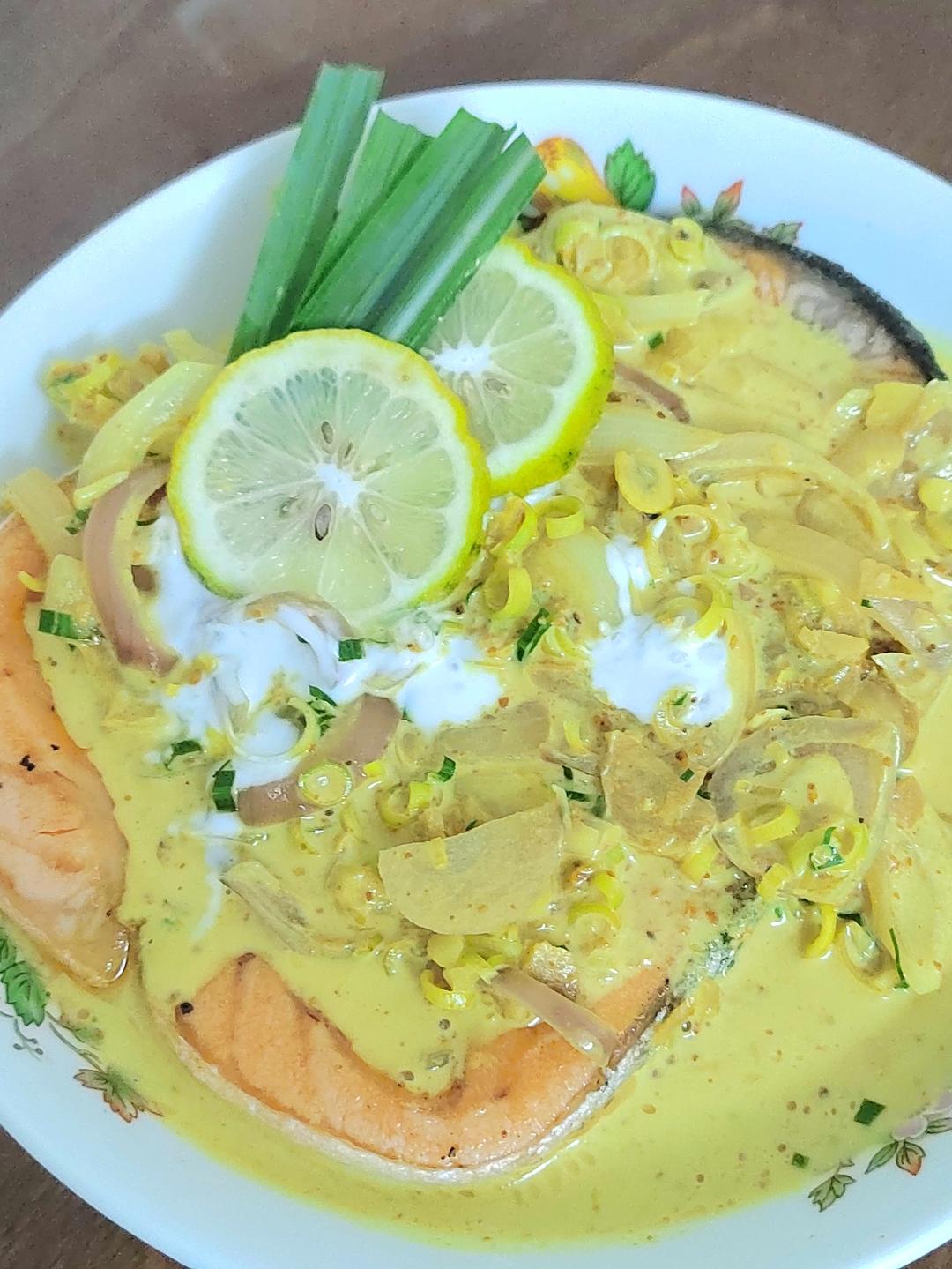 柬埔寨国菜阿莫克鱼 Amok Fish