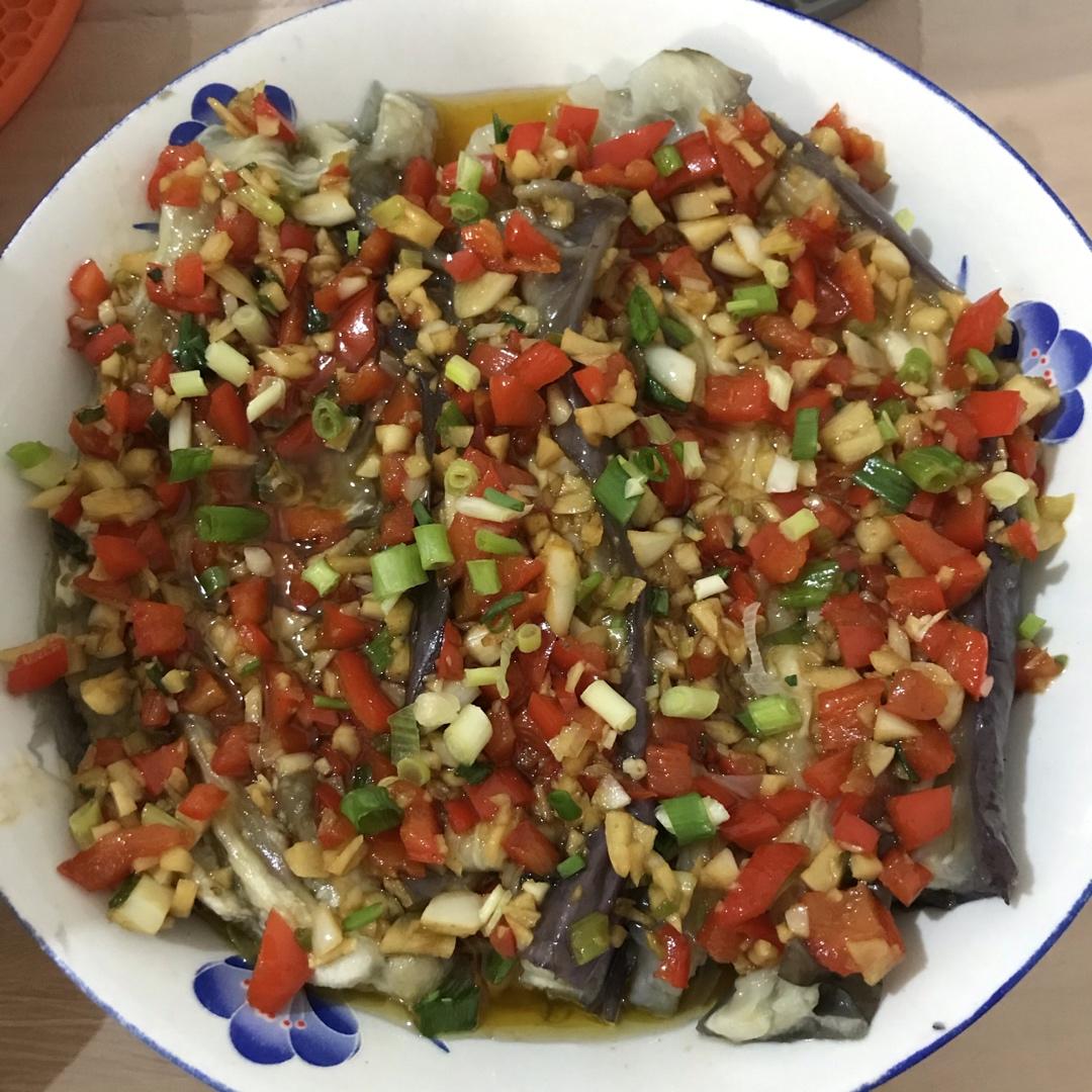 超级下饭的飘香剁椒蒜蓉蒸茄子🍆
