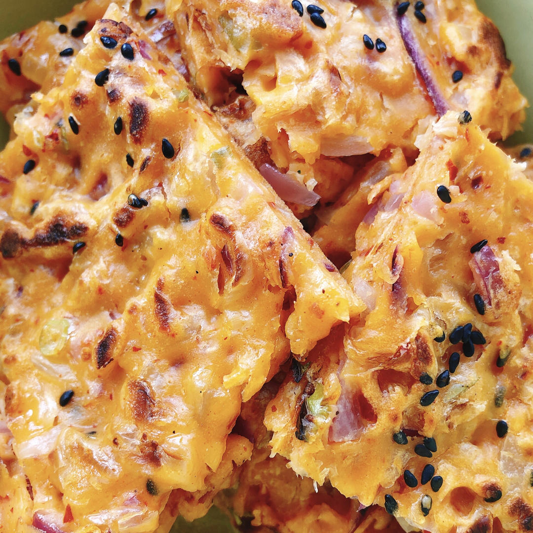 堂妈教你做泡菜饼