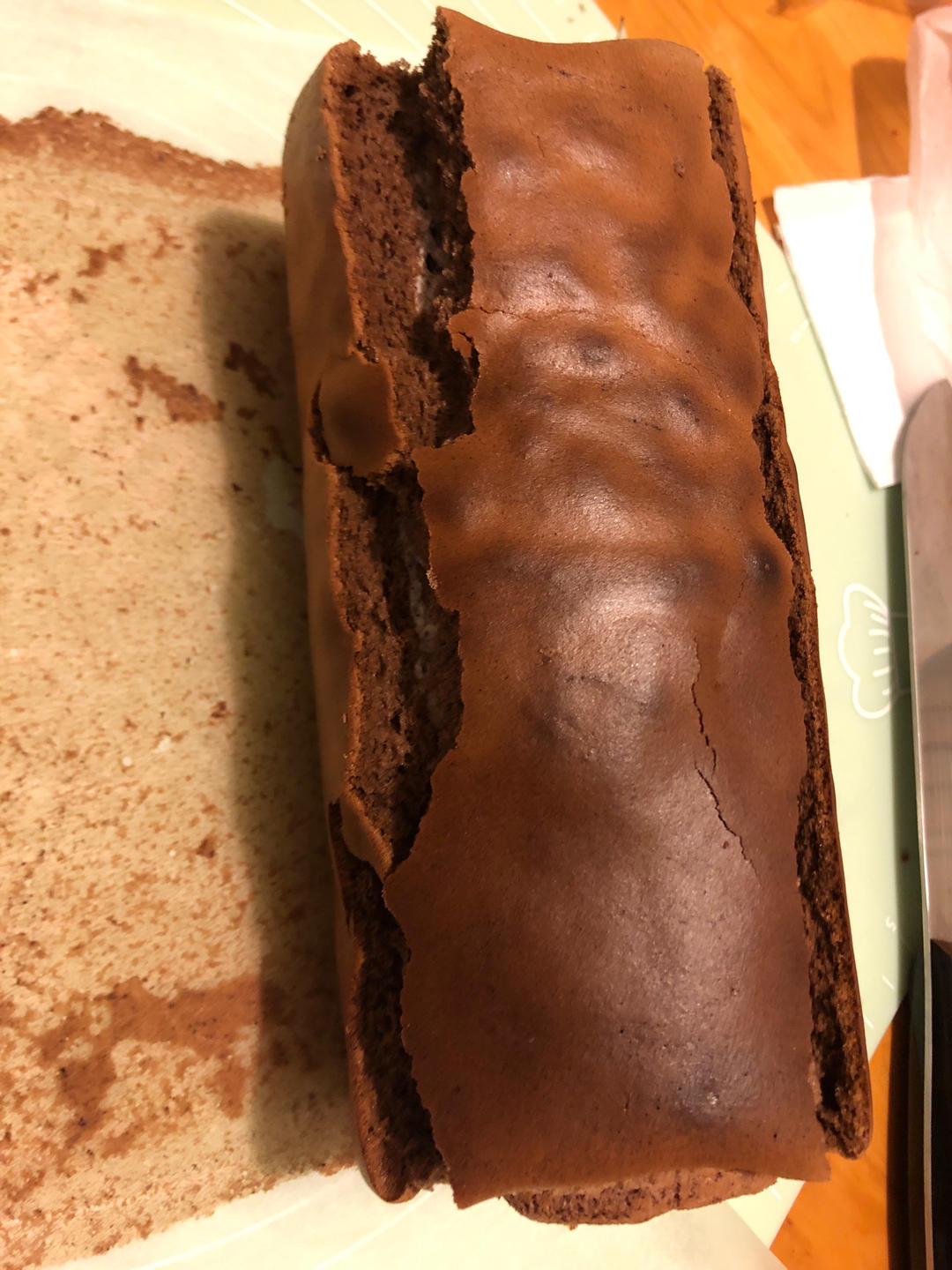 黑虎皮蛋糕卷，奥巧口味！幸亏我妈不知道用她30几个蛋（笑