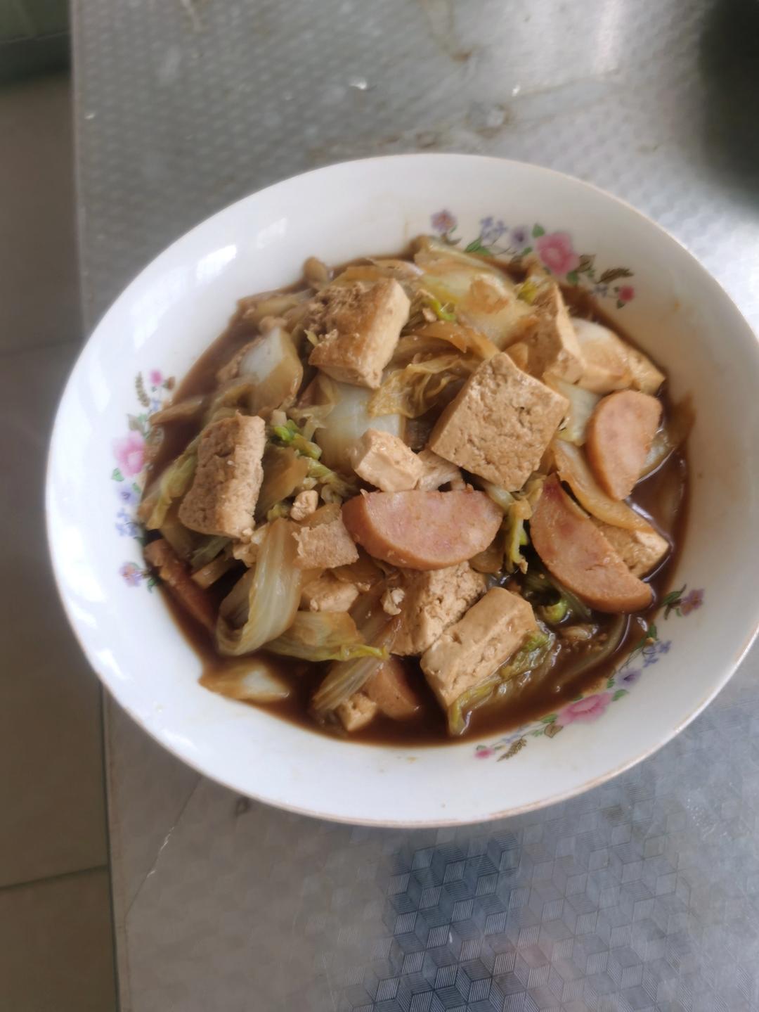 给肉都不换白菜豆腐煲