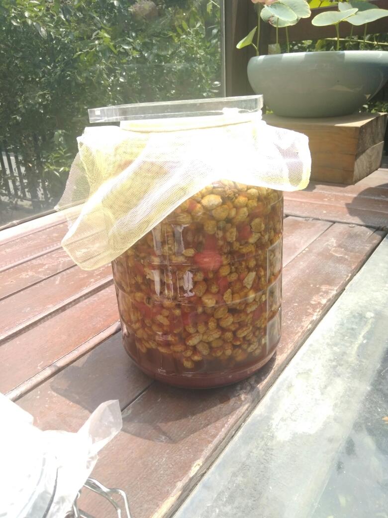 自已晒制北方西瓜豆瓣酱
