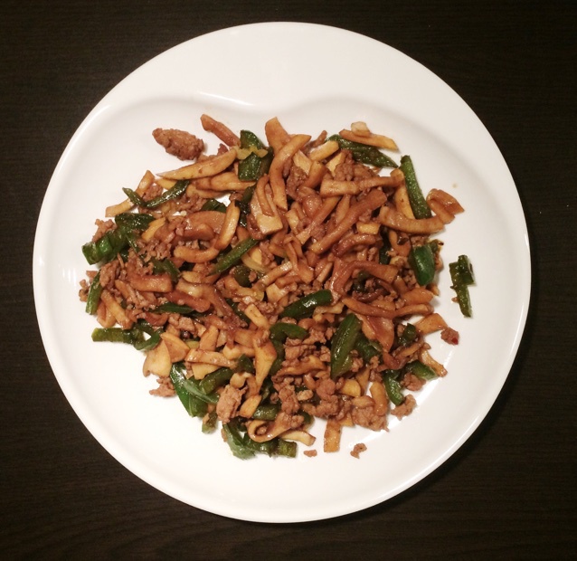 青椒素炒杏鲍菇